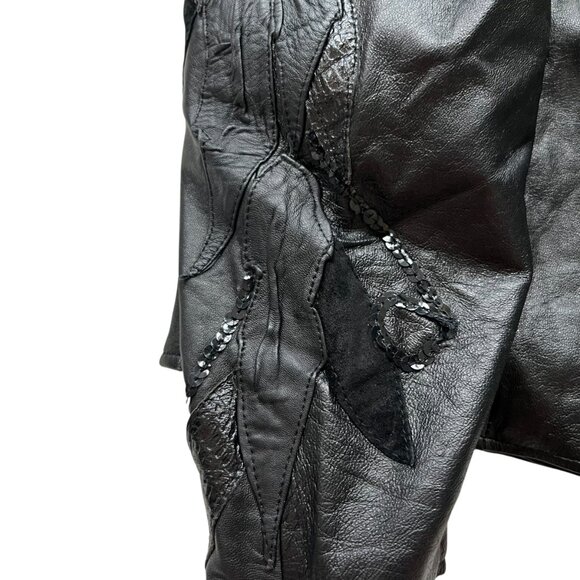 Vintage 80s leather jacket - Picture 5 of 12